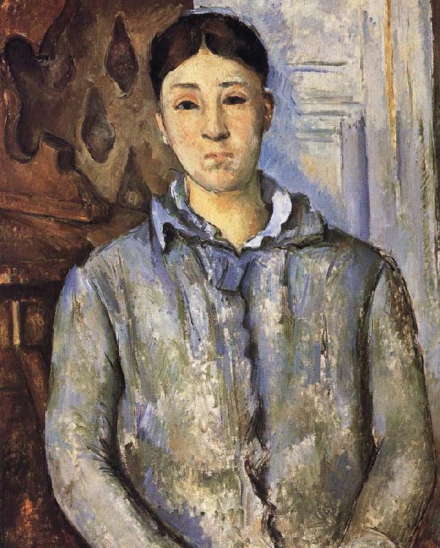 Paul Cezanne Mrs Cezanne oil painting image